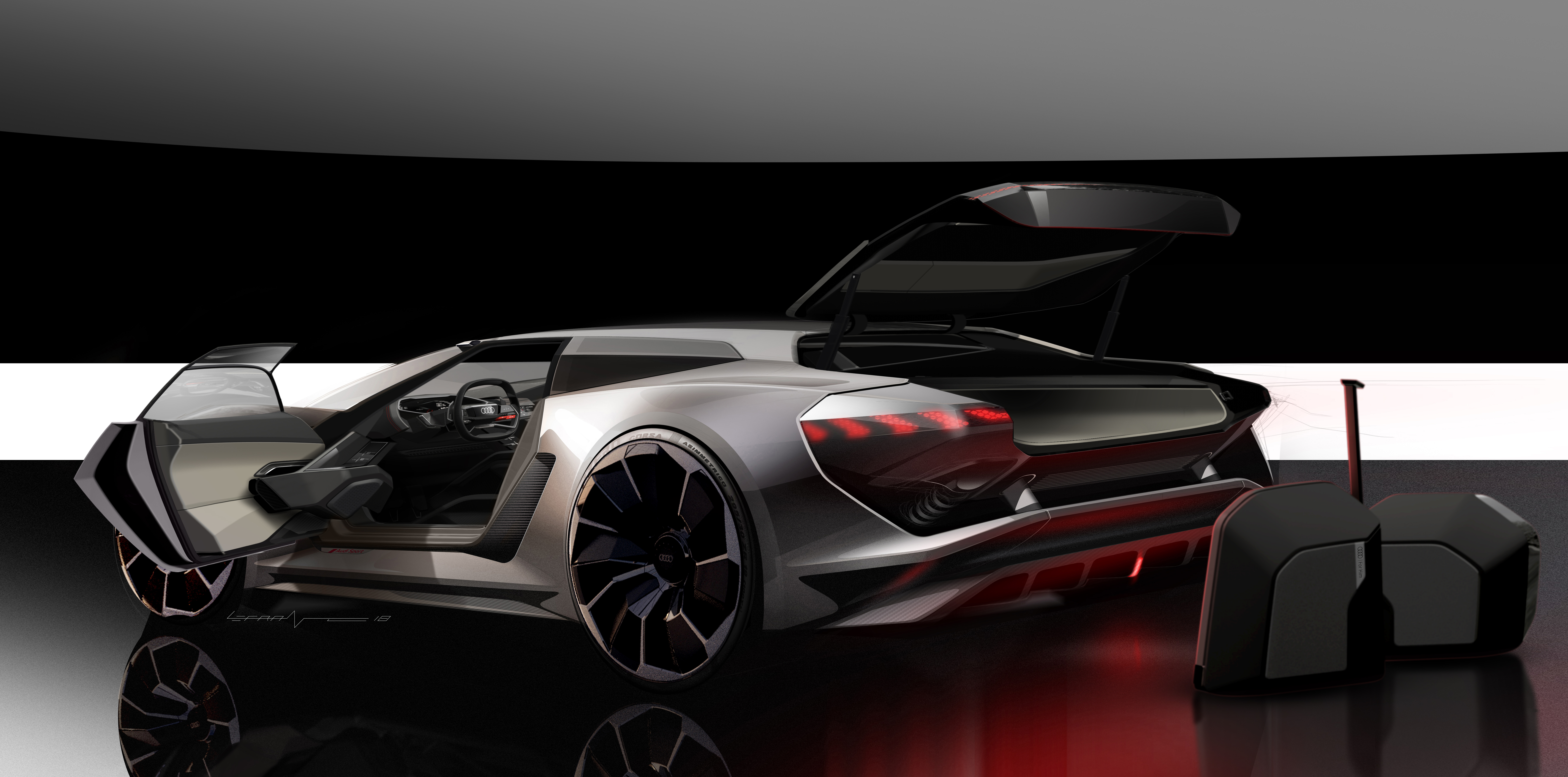 World Premiere At Monterey Car Week The Audi Pb 18 E Tron Concept Car Is Unveiled At Laguna Seca Audi Newsroom World Premiere At Monterey Car Week The Audi Pb 18 E Tron Concept Car Is Unveiled At Laguna Seca Audi Newsroom